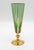 Mid-Century Murano Gláss Emerald Green and Gold Champagne Flutes. 1960s, Set of 6 For Sale - Image 6 of 6