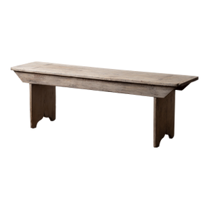 An American Primitive Bleached Bucket Bench, 19th Century