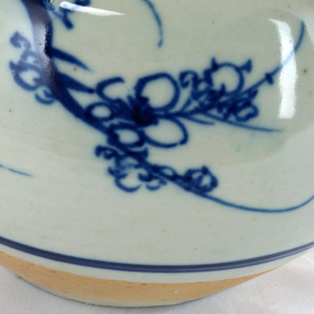 Large Chinese Blue and White Porcelain Floral Tea Pot C. 1900 For Sale In Phoenix - Image 6 of 13