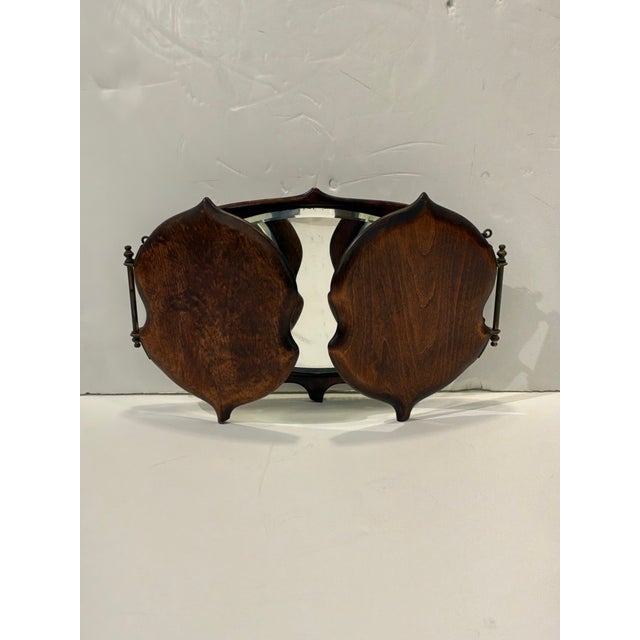 Antique English Gentlemen's Shaving Mirror For Sale - Image 4 of 8