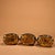 Blue Set of 3 Antique Chinese Gilt Cloisonné Buddhist Triad Statues For Sale - Image 8 of 9