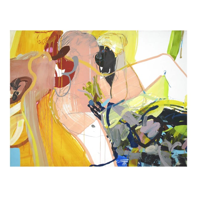 Sandra Detourbet, Midwife, 2013, Gouache on Marouflaged Paper with Canvas For Sale