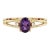 Beautiful Amethyst Wedding Ring - Febraury Birthstone Ring Us (All Sizes Available) For Sale