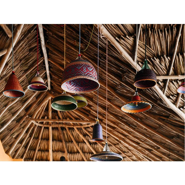 Beige Pet Lamp Esperanza 12 Handwoven Pendant Light | Sustainable Artisan Design For Sale - Image 8 of 8