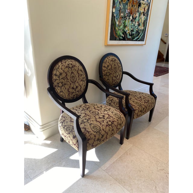 Wood Contemporary Bernhardt Black Chairs - a Pair For Sale - Image 7 of 13