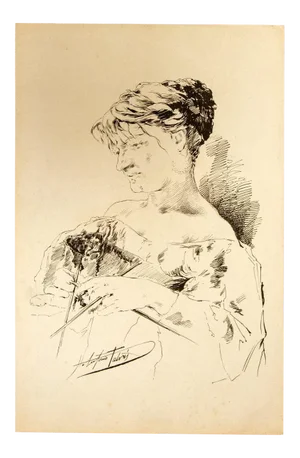 Antonio Fabris, Crochet Work, Lithograph, 1880s