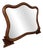 Antique French Walnut Ornate Wall Mirror For Sale