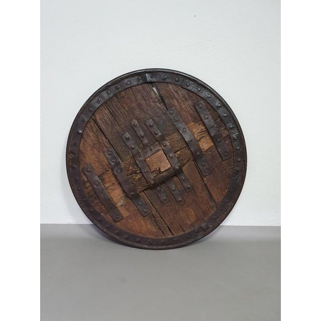 Antique Ox Cart Wheel, 1800 For Sale - Image 10 of 17