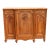 Antique French Provincial Louis XV Carved Oak Marble Top Sideboard For Sale