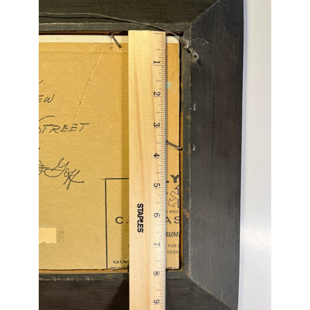 Blue Mid-Century Thomas Fisk Goff Plein Air Seascape Oil Painting For Sale - Image 8 of 9