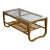 Vintage Palm Beach 2 Strand Rattan Bamboo Coffee Table Style of Franco Albini For Sale