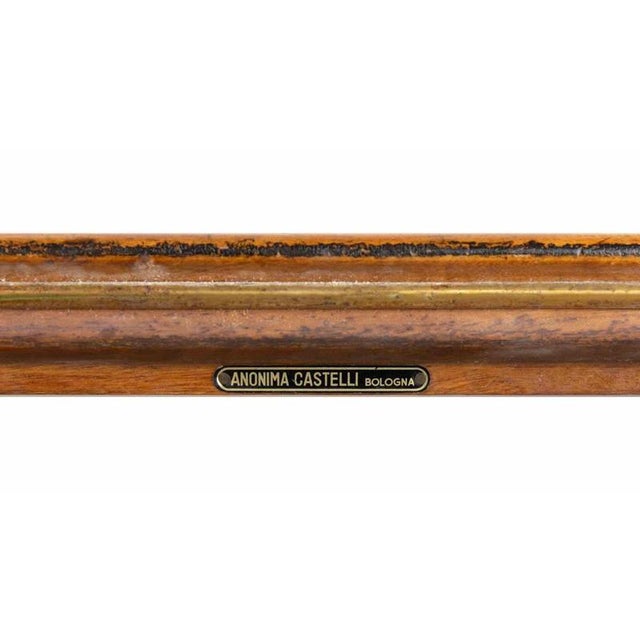 Italian Walnut Open Bookshelf by Anonima Castelli, 1940s For Sale - Image 3 of 7