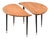 Side Tables in Brass, Lacquer and Pine from Svensk Fur, 1950s, Set of 2 For Sale