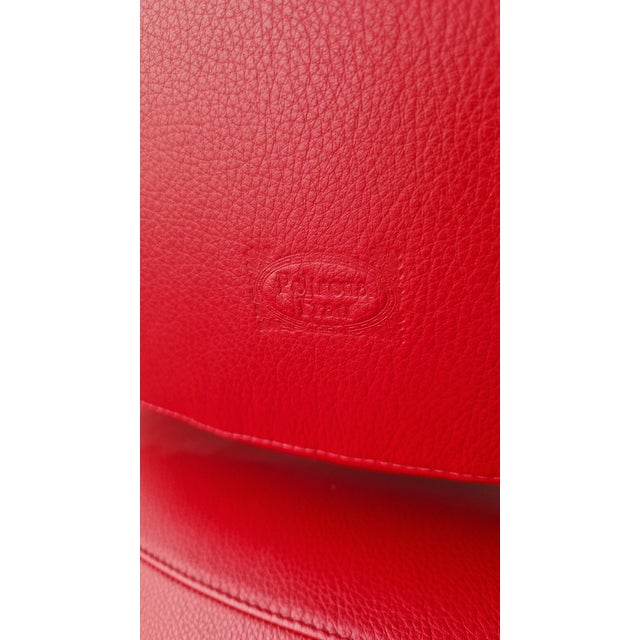 Set of Model DU55 Chairs in Red Leather by Gastone Rinaldi for Poltrona Frau, 1954 For Sale - Image 17 of 18