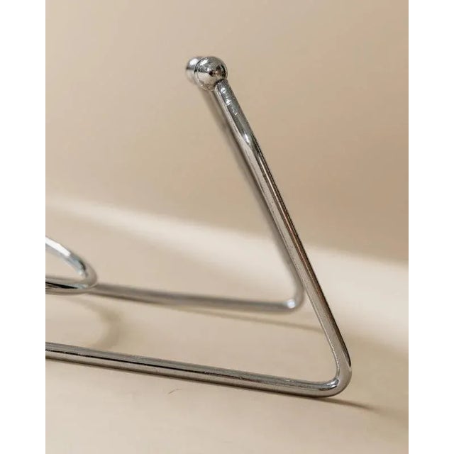 Vintage Space Age Stainless Steel Spiral Bottle Holder, Italy, 1980s For Sale - Image 8 of 11