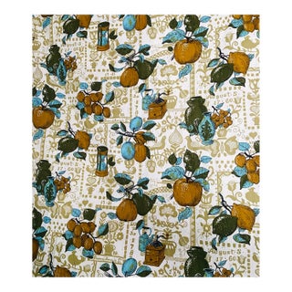 Vintage Mid Century Colorful Fabric- 15+ Yards For Sale