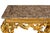 Rare Italian Rococo Giltwood Fossilized Marble Console Table Ca. 1750 For Sale - Image 9 of 18