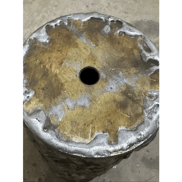 Rustic Vintage Candle Style Metal Light Cover For Sale - Image 3 of 5