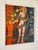Textile “Le Venus” French Oil on Canvas by Robert Pfeiffer, Framed, Signed '71 For Sale - Image 7 of 15