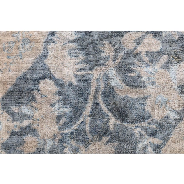 Antique North Indian Botanical Wool Rug For Sale - Image 9 of 10