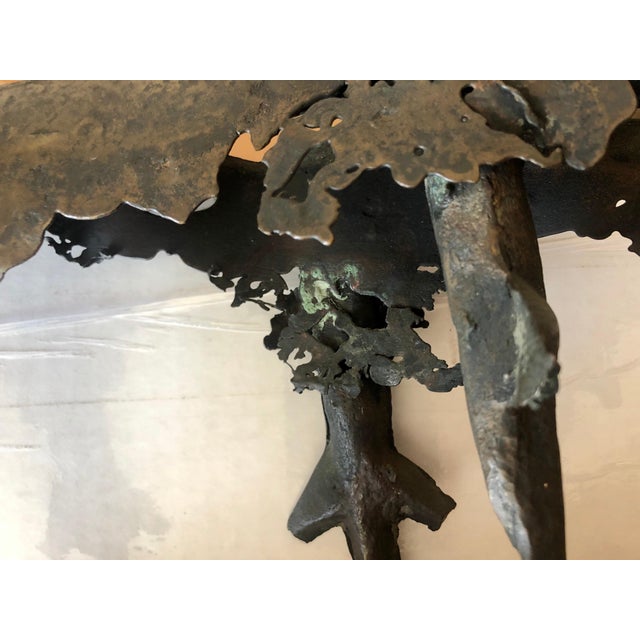 Benedict Michael Tatti, Bronze Sculpture Abstract Brutalist Goat or Ram WPA Artist Mounted on Base, c.1950's For Sale In Miami - Image 6 of 7