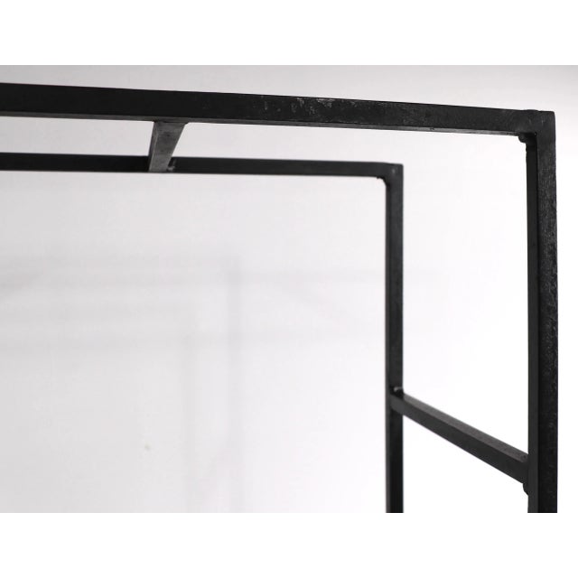 Iron and Marble Shelf with Adjustable Shelves Attributed to Weinberg For Sale - Image 9 of 13