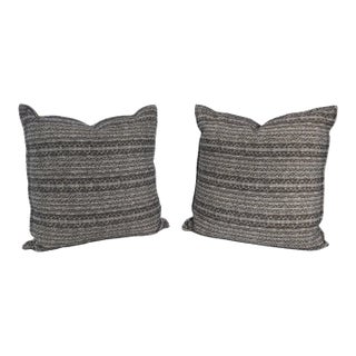 Bohemian Style Hand Woven Decorative Pillows, Pair of For Sale