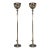 Late 20th Century Pair of Ralph Lauren Polished Nickel Layne Torchiere Floor Lamps For Sale