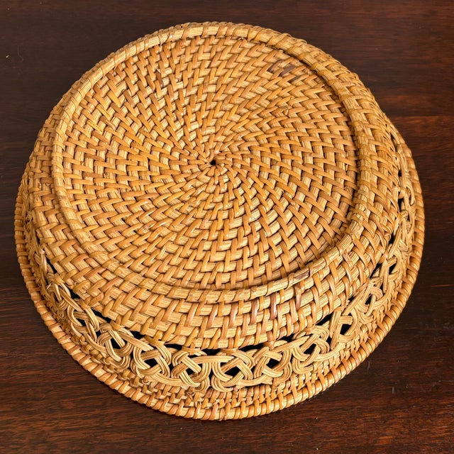 Small Mid-20th Century Boho Catchall Basket For Sale - Image 10 of 10