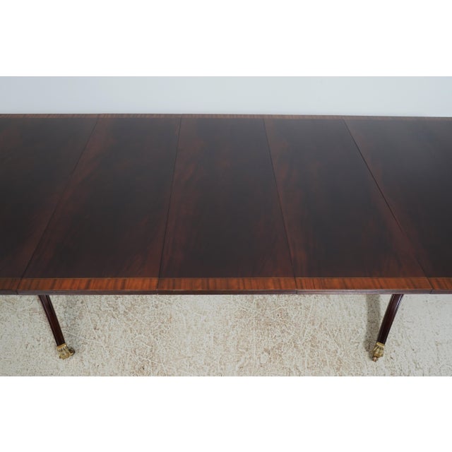Stickley Regency Style Mahogany Double Pedestal Dining Table For Sale - Image 16 of 18