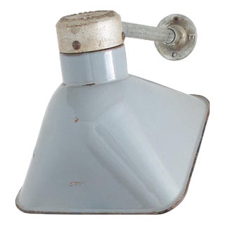 Vintage Industrial Factory Wall Light by Benjamin, 1950s For Sale