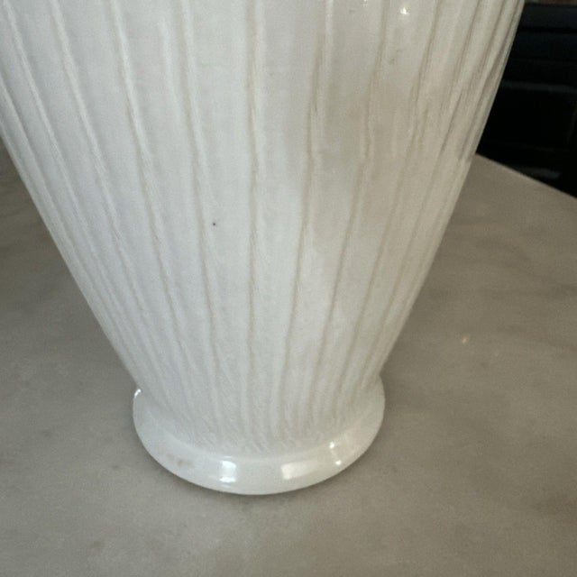 White 1960s Large White Relief Statement Vase by Dümler & Breiden Germany For Sale - Image 8 of 10