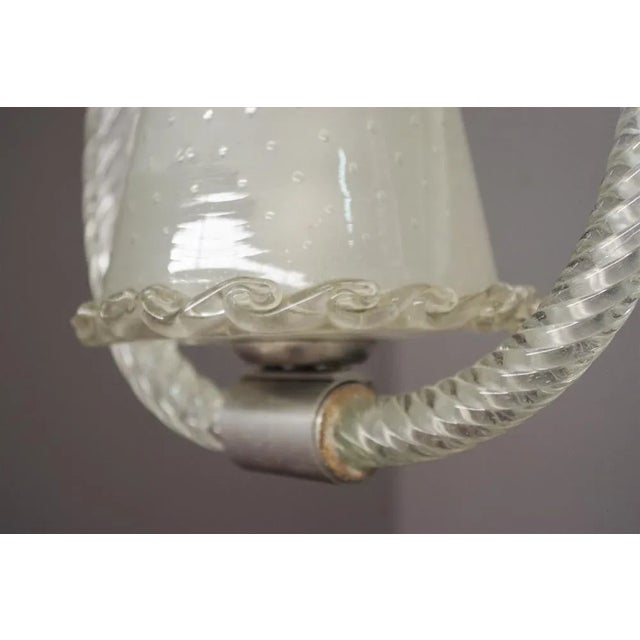 Murano Glass Suspension Chandelier by Barovier & Toso, 1950s For Sale - Image 4 of 12