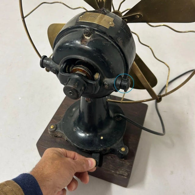 Industrial Fan by E.M.I. Utrecht, 1930s For Sale - Image 10 of 11