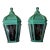 Pair of Powder Coated Aluminium Wall Lantern For Sale