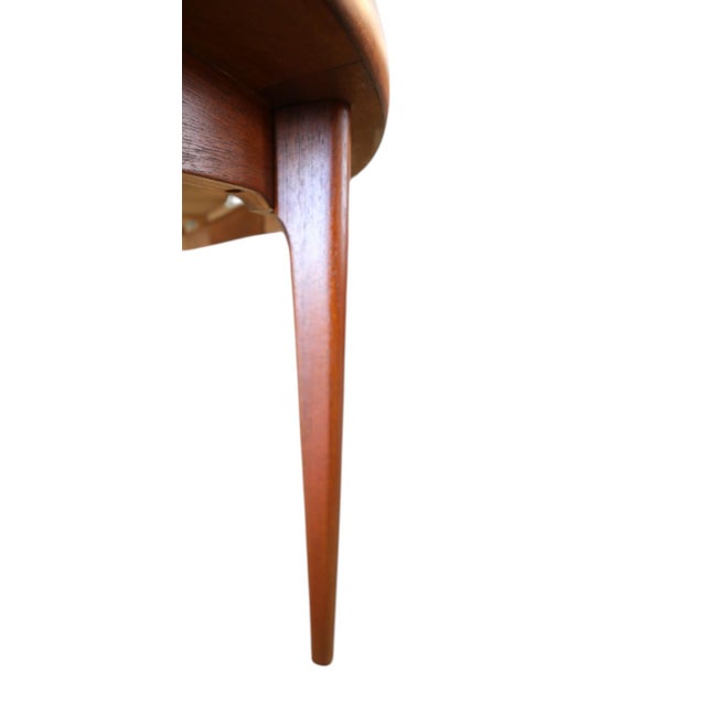 Danish Round Dining Table in Teak with Double Inserts, 1960s For Sale - Image 11 of 18