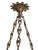 Early 20th Century Antique Neoclassical Amber /Honey Alabaster, Gilt Bronze Chandelier W-Griffin Mounts For Sale - Image 5 of 18