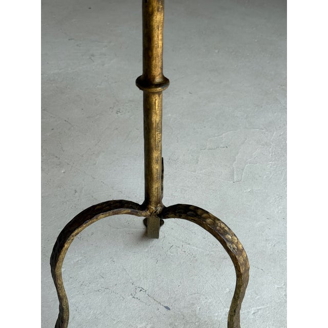 Spanish Gilt-Iron Drinks Table, Tripod Base, Mid-Century Modern Design For Sale - Image 10 of 14