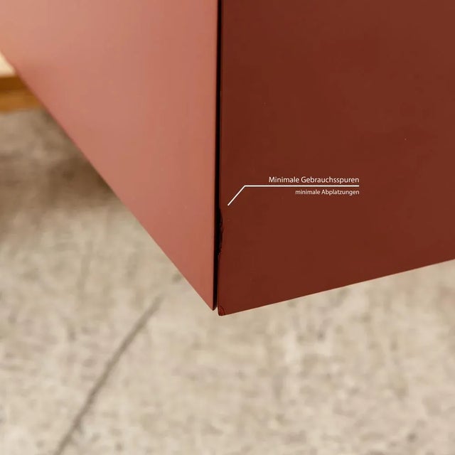 Pass Sideboard in Red Wood with Drawers from Molteni For Sale - Image 10 of 15