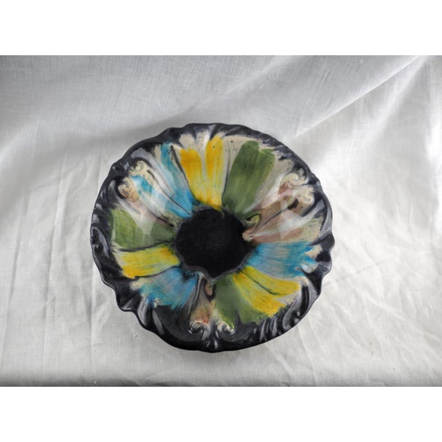 Pop Art 1970s German Fat Lava Fruit Bowl With Baroque Shape and Pastel Colours, West Germany For Sale - Image 3 of 11