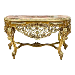 French Style Console Marble Topped