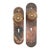 Vintage Fluted Bronze Passage Door Knob Set For Sale