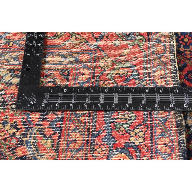 Textile Antique Persian Senneh Rug, 03'05 X 17'01 For Sale - Image 7 of 10