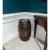 Wood Antiqued Barrel Accent Table For Sale - Image 7 of 8