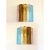 Vintage Multicolored Squares Bark Murano Glass Wall Sconces in Barovier Style by Simoeng, Set of 2 For Sale - Image 6 of 9
