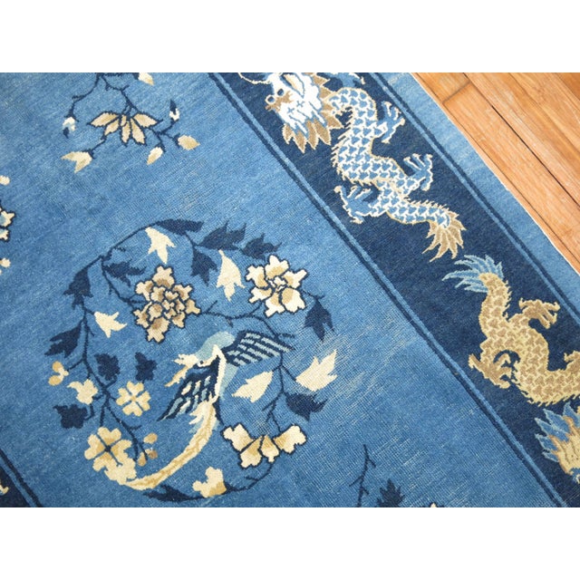 Rare Long 19th Century Chinese Peking Dragon Runner For Sale In New York - Image 6 of 18