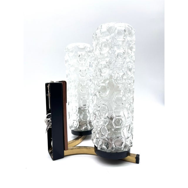 Space Age Wall Lamps in Bubble Glass and Brass by Helena Tynell, 1960s, Set of 2 For Sale - Image 9 of 16