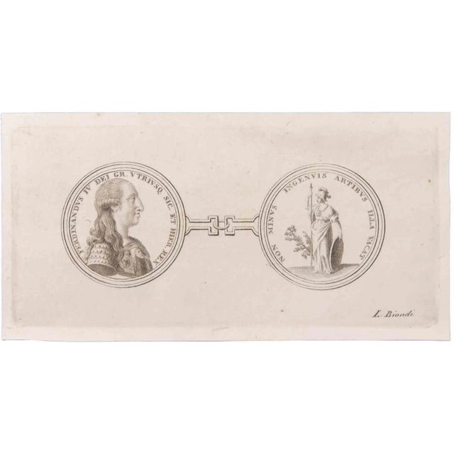 Medallions is an etching realized by luigi biondi (1776-1839). The etching belongs to the print suite “antiquities of...