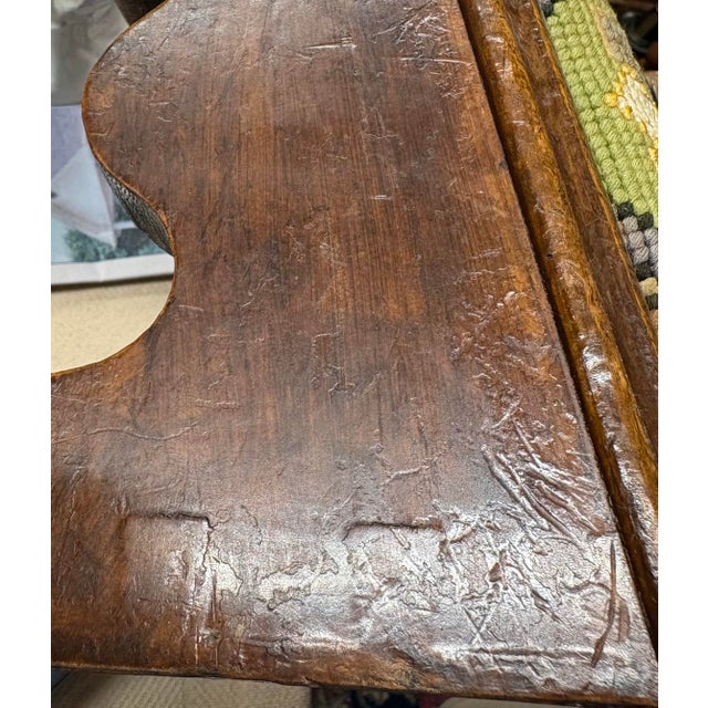 Vintage Needlepoint Prayer Kneeler For Sale - Image 10 of 10