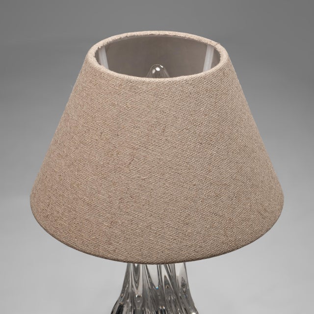 Twisted Crystal Table Lamp from Baccarat, France, 1960s For Sale - Image 6 of 7